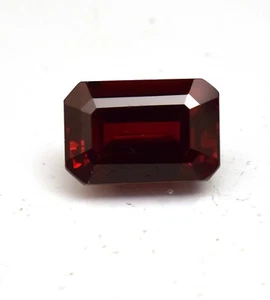 Natural Red Garnet Emerald Cut 8.90 Ct Loose Gemstone From Mozambique Ring Use - Picture 1 of 5
