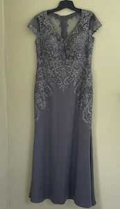 Morilee Madeline Gardner MGNY / Mother of the bride dress Gown Satin Embellished - Picture 1 of 11