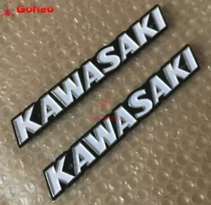 6.5 inch KZ 250 400 440 550 650 750 KZ1000 KZ1300 Metal Tank Badge Emblem Decals - Picture 1 of 6