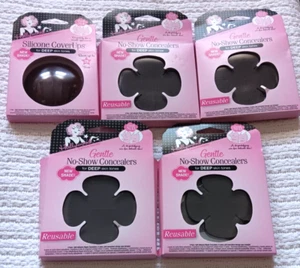 Hollywood Fashion Secrets Gentle No-Show Concealers CoverUps DEEP Skin Tone Lot - Picture 1 of 7