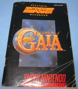 Folleto de instrucciones de Super Nintendo SNES ~ Illusion of GAIA - Imagen 1 de 3