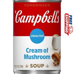 Campbell's Condensed Unsalted Cream of Mushroom Soup, 10.5 Ounce - Picture 1 of 6