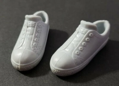 BARBIE DOLL SHOES KEN FASHIONISTAS 2010 RYAN WHITE LIGHT GRAY SNEAKERS CONVERSE - Image 1 of 3