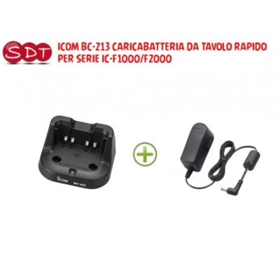 ICOM BC-213 CARICABATTERIA DA TAVOLO RAPIDO SERIE IC-F1000/F2000 IC-F29DR, ecc.. - Immagine 1 di 2