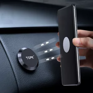 Black Magnetic Car Phone Holder Dashboard Mount Stand For Cell Phone Accessories - Picture 1 of 9