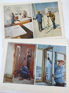 24 construction-themed posters printed in the USSR 1984 - Picture 1 of 11