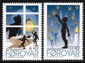 Faroe Islands MNH 2010 SG622-23 Weihnachten - Bild 1 von 1