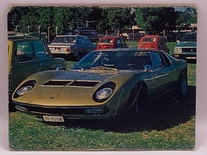 Lamborghini Miura P400SV (Italien) weltberühmtes Auto Oldtimer Sport TCG Fotokarte - Bild 1 von 12