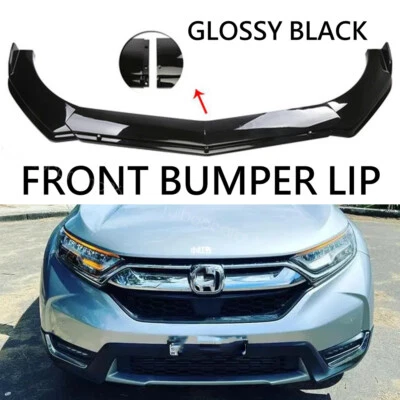 For Honda CR-V SUV Front Bumper Lip Chin Body Kits Parts Splitter Glossy Black Foto 1 de 4