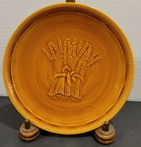 Cosecha de trigo de cerámica franciscana vintage marrón dorado pan y mantequilla de 6,25" excelente en excelente condición - Imagen 1 de 6