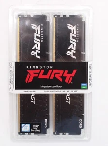 Kingston FURY Beast 64GB [2 x 32GB] DDR5 Memory Kit 5200MT/s (KF552C40BBK2-64) - Picture 1 of 3