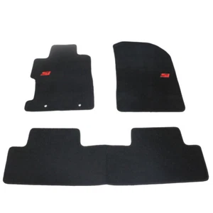 Fits 06-11 Honda Civic 2Dr 4Dr Floor Mats Carpets Front & Rear Nylon Black w/ SI - Picture 1 of 2