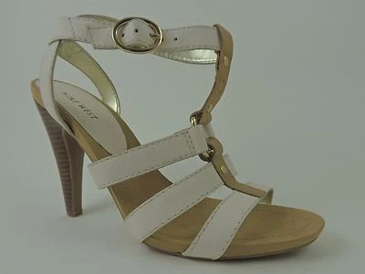 Nine West Women's Stellenr Caged High Heel Sandals Buttermilk Leather 10 M - Image 1 of 4