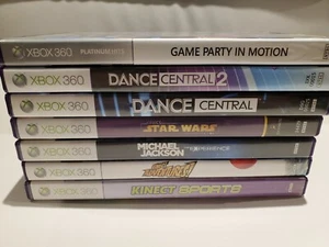 Lot of 7 Xbox 360 Kinect Games - Star Wars, Sports, Dance Central, Adventures - Bild 1 von 10