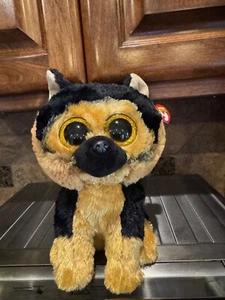 TY Beanie Boos SPIRIT the German Shepherd (Glitter Eyes) (Medium - 9") 2021 New - Picture 1 of 7