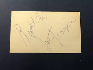 Joe Frazier—Boxing Heavyweight Champion—Autographed 3x5 index card-“Right On” - Picture 1 of 1