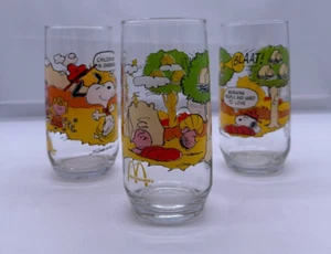 Juego de 3 vasos vintage McDonald's Peanuts Camp Snoopy Collection usados en excelente estado - Imagen 1 de 2