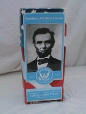 Unusual Abe Lincoln Talking Action Figure by Toy Presidents NOS Limited Edition