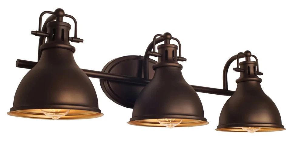 Kira Home Beacon 26.5" 3-Light Traditional Vanity/Bathroom Light, Oil Rubbed Bro