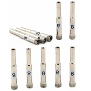 Diamond Hole Saws Set 2.5-10 mm Drill Bits for Glass Tile Pack of 10Pcs - Picture 1 of 25