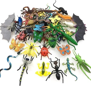 43-Pc Plastic Bug Toys for Kids - Party Favors, Easter, Halloween, Pranks - Picture 1 of 13