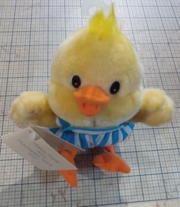 1991 American Greetings Bloomer Hase Happy Easter from Feathers Ente Plüschtier Neu mit Etikett - Bild 1 von 5