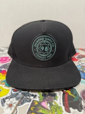 Diamond Supply Co Snapback Libre de Conflictos Negro Unisex Foto 1 de 4