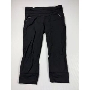 Leggings Atléticos Athleta Negros Recortados Rendimiento Entrenamiento Correr Pantalones M - Imagen 1 de 5