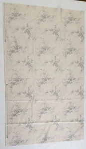 Andover "Bells Of Ireland" Cotton Fabric By E. Sitar, Gray & Ivory, 1 Yard #9955 - Picture 1 of 4