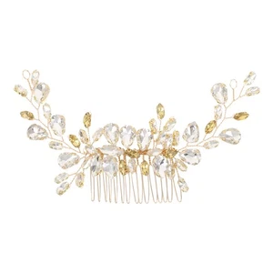  Pettine Sposa Matrimonio Pettine Capelli Gioielli Accessori Laterali per Donna - Foto 1 di 20