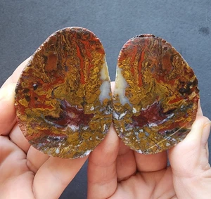 4.16 oz (118 gr) Jasper Agate, Plume Agate, Cabbing Rough, Rocks for Cabbing - Picture 1 of 16