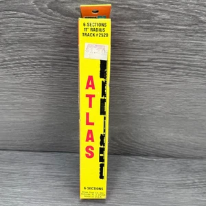 N Scale Atlas Curved Track #2520 Nickel Silver 6 Sections 11" Radius NOS S2980 - Picture 1 of 7