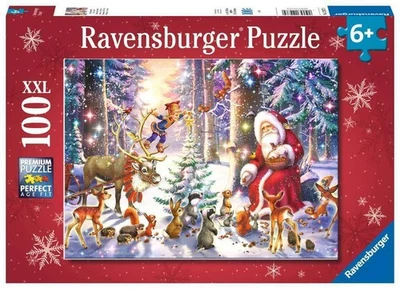 Ravensburger Puzzle Waldweihnacht 100 Teile XXL Weihnachten Kinderpuzzle Kinder  - Bild 1 von 2