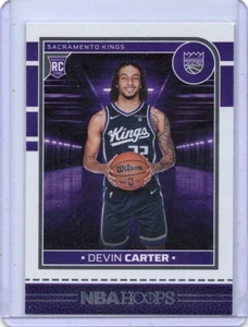2024-25 Panini Nba Hoops - Rookies Devin Carter #243 (RC) Sacramento Kings - Picture 1 of 2