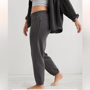 NWT Aerie The Chill Jogger Size XS Smoked Gray High Rise Full Length Lounge Soft - Picture 1 of 15