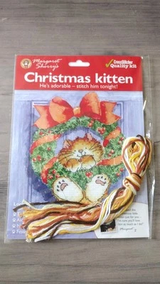 Kit de punto de cruz Margaret Sherry "Christmas Kit de punto de cruz con marco de papel ilustrado Foto 1 de 2