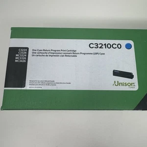 Genuine Lexmark C3210C0 Cyan Return Program Print Toner Cartridge - Photo 1/9