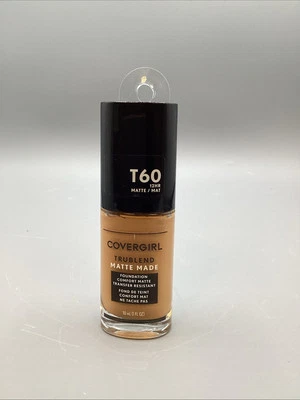 Covergirl Trublend Matte Made Foundation T60 Warm Sun-NEW- Add't item ships $1 - Image 1 of 2
