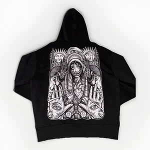 NEW! Black STAY COLD apparel hoodie SINNERS PARADISE LG NWT - Picture 1 of 9