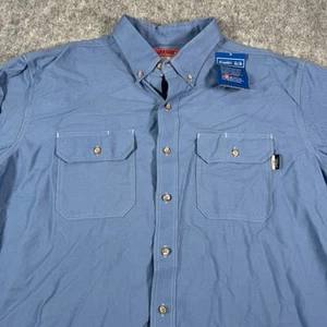 Riverside FR Shirt Mens 2XL Blue Arc HRC2 Flame Resistant Ultrasoft 301 Westex - Picture 1 of 11