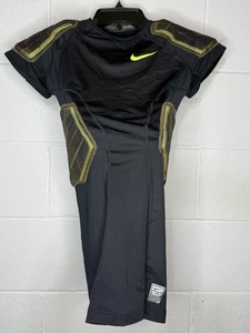 Nike Pro Combat Shirt Padded Fußball Herren Large Schwarz/Camo Kompression Top - Bild 1 von 6