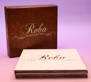 Reba McEntire 50 Greatest Hits (CD, 2008) 3-Disc Leather Case Box Set UM MCA - Imagen 1 de 8
