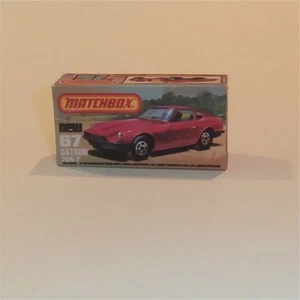 Caja de reproducción estilo Matchbox Lesney Superfast 67 e Datsun 260 Z 2+2 K - Imagen 1 de 4