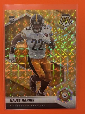 2021 Panini Mosaic Najee Harris Rookie RC Reactive Yellow Prizm #313 Football - Image 1 of 2