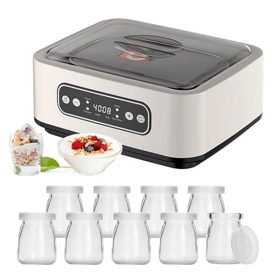 Yogurtiera Elettrica Macchina per Yogurt con 9 Vasetti Yogurtiera Yogurt Greco - Immagine 1 di 4