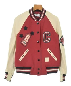 COACH Varsity Jackets RedxBeige 0(Approx. XS) 2200602793029 - Picture 1 of 6