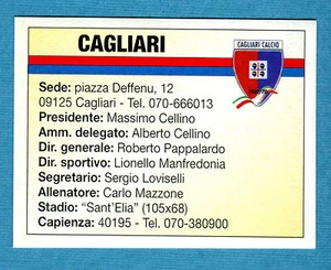BOLOGNA 96-97 -Ediland- Figurina-Sticker n. 105 - CAGLIARI - ALTRE SQUADRE -New - Foto 1 di 1