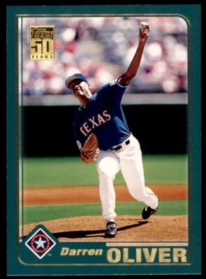 2001 TOPPS #614 DARREN OLIVER TEXAS RANGERS - Image 1 of 2