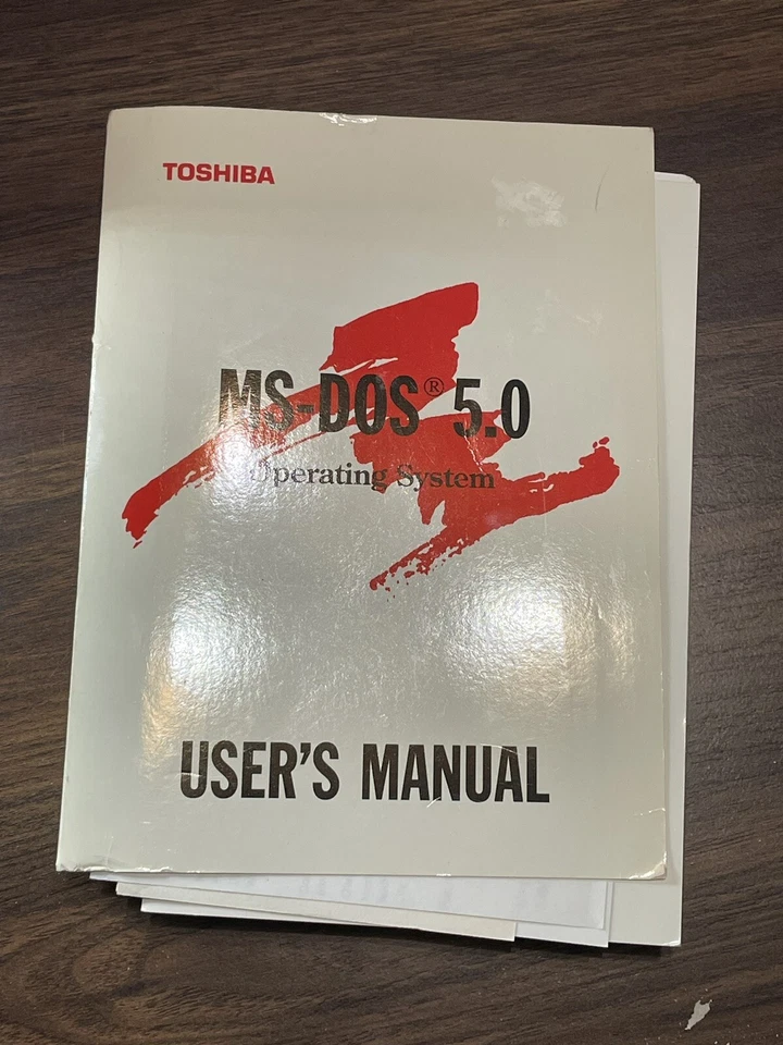 MS-DOS 5.0 Operating System Toshiba User's Manual 0224 - Image 1 of 2