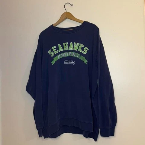 Seattle Seahawks Embroidered Crewneck Sweatshirt Size 2XL Cover